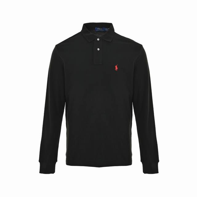 Ralph Lauren 拉夫劳伦 25Ss 小马标刺绣Polo长袖 面料采用定织 克全棉珠地材质，独特的蜂窝状结构确保极佳透气性和舒适度，两颗定制贝母扣，光泽