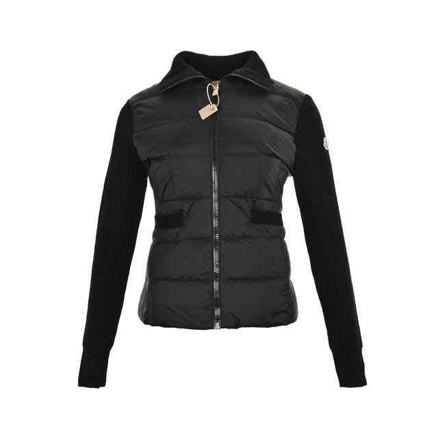 Moncler 蒙口 女士针织拼接收腰羽绒服 Size:S-L