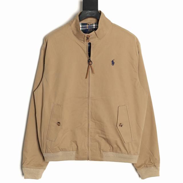 Ralph Lauren 拉夫劳伦 25Fw 立领拉链夹克外套 重工成衣酵洗，区别一普通的哈灵顿夹克。风琴式后背，经典美式收腰，含棉面料制，面料细腻柔软，双层面