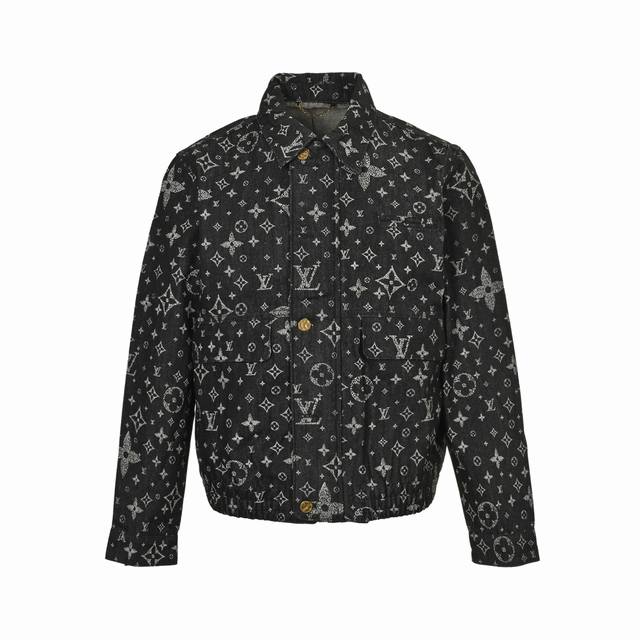 Louis Vuitton 路易威登 满印老花提花牛仔外套 最火牛仔外套没有之一，18500购入Zp开发一个多月，面料是重头，定织老花图案提花面料，简简单单的没