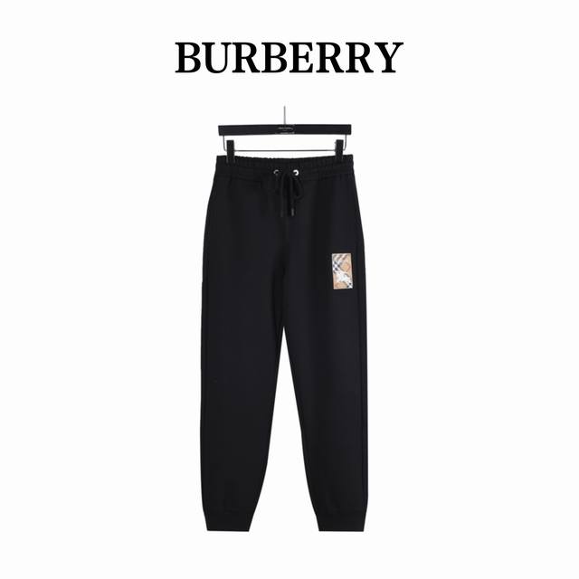 Burberry 巴宝莉 25Fw格纹战马标签长裤 区分市面通货，男女同款全新美学灵感趣味设计,渠道性质精品。让整体造型设计更加优雅时尚，今夏最火系列，无数明星