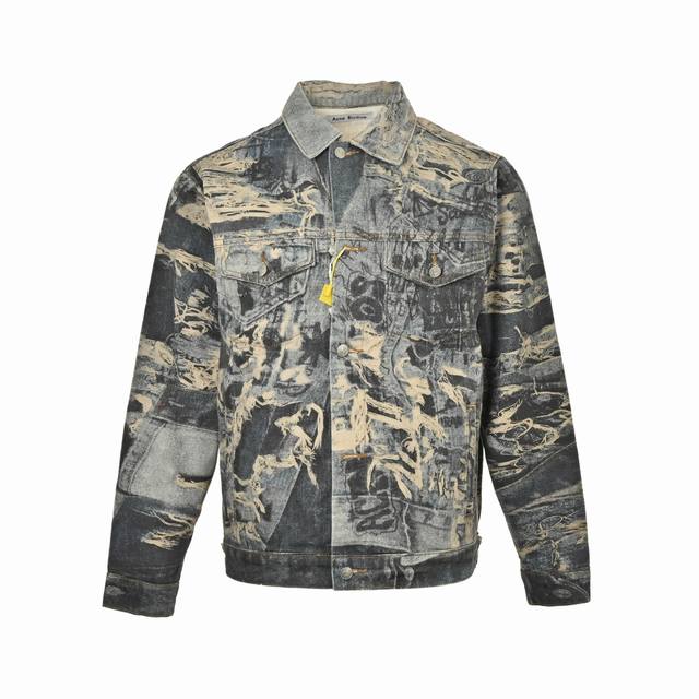 Acne Studios M错视糜烂破坏涂鸦3D打印牛仔外套 仍然是当前版本的主流！而这款的 M也决定能成为你今年Bay 的首选！因为 M 是继 M 后成为 最