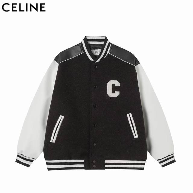 Celine 赛琳 走秀款学院风棒球服外套夹克 订购原版开模 历时一个月终于出货了，简直太爱了 上身真的超级帅。 随意翻翻街拍 就能发现明星们都把它当作收藏级的