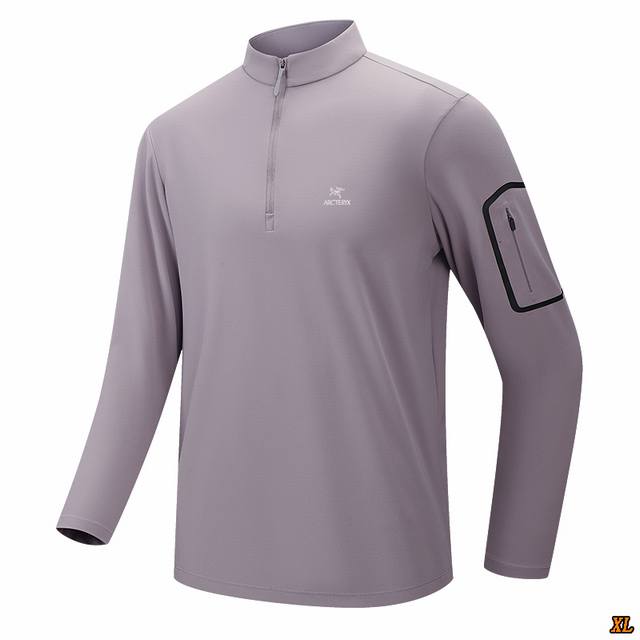 Arc’Teryx始祖鸟 独家实拍上新秋季高品质半拉链卫衣潮流休闲百搭舒适打底衫时尚立领户外运动弹力半拉链卫衣运动卫衣，本季主打，货源充足，放心主推，高端品质，