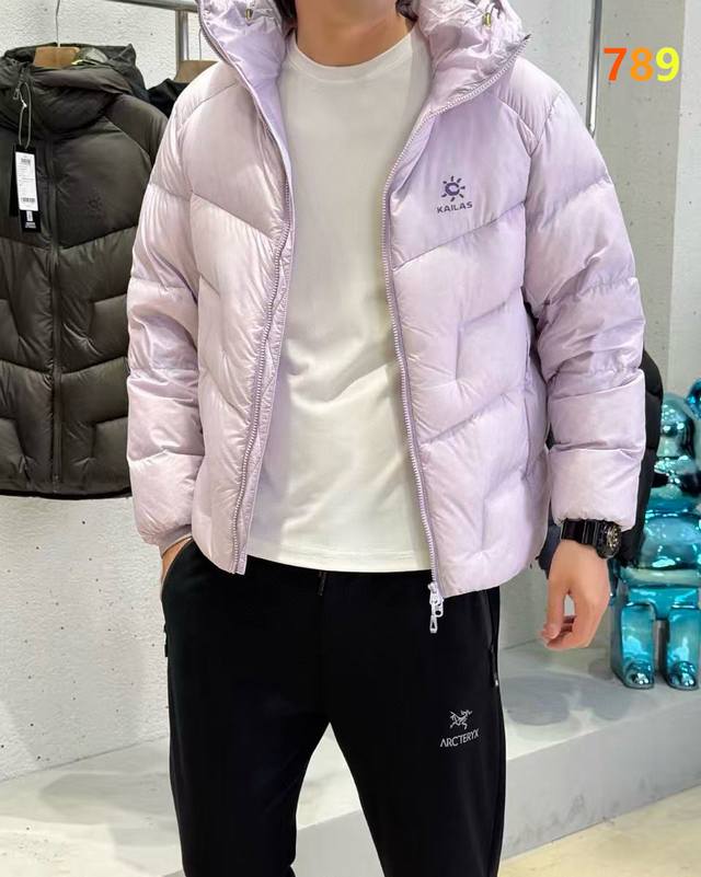 复刻品质Kailas凯乐石5000Gt羽绒服1000蓬拒水鹅绒轻量外套保暖户外男女 - Zero-G超细高密面料：采用东丽公司10D菱格尼龙面料，重量仅450克