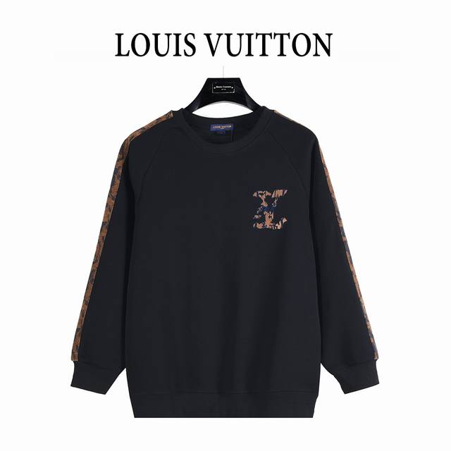 Louis Vuitton 路易威登 25Fw 织锦云朵贴布刺绣织带拼接卫衣 定织定染 水洗柔滑太空棉、克重400克、最新专柜款， 其基础款单品属于驴家的经典王