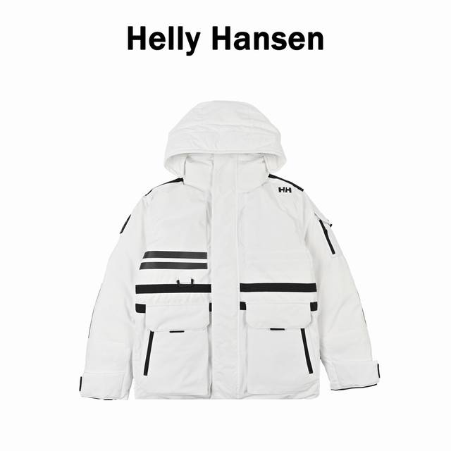 年后可售后 Hellyhansen海丽汉森Arctic Ocean极地系列派克羽绒服 户外穿搭灵感 防风袖口设计收束袖口，增强保暖性，连帽设计造型时尚大气采用鹅