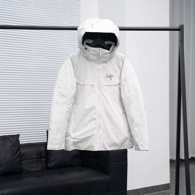 现货款 终端现货放店 Arcteryx 始祖鸟Macai Jacket男款厚款连帽滑雪服羽绒服21707 颜色:黑色、以太蓝、绿色、白色 尺码:S、M、L、Xl