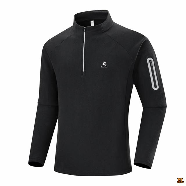 Kailas凯乐石 独家实拍上新秋季高品质320G高克重摇粒绒半拉链立领抓绒衣卫衣套头上衣抓绒衣，本季主打，货源充足，放心主推，高端品质，经典设计，做工出色，经