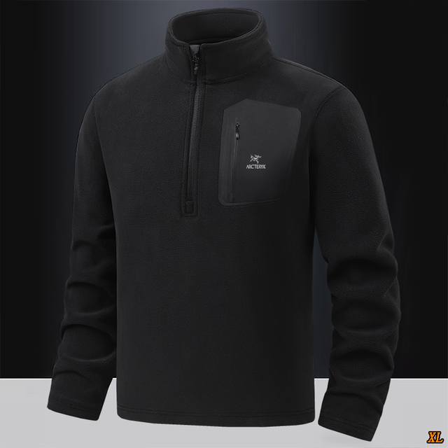 Arc’Teryx始祖鸟 独家实拍上新秋冬高品质潮牌秋冬摇粒绒抓绒衣半拉链卫衣套头立领保暖打底衫抓绒衣，本季主打，货源充足，放心主推，高端品质，经典设计，做工出