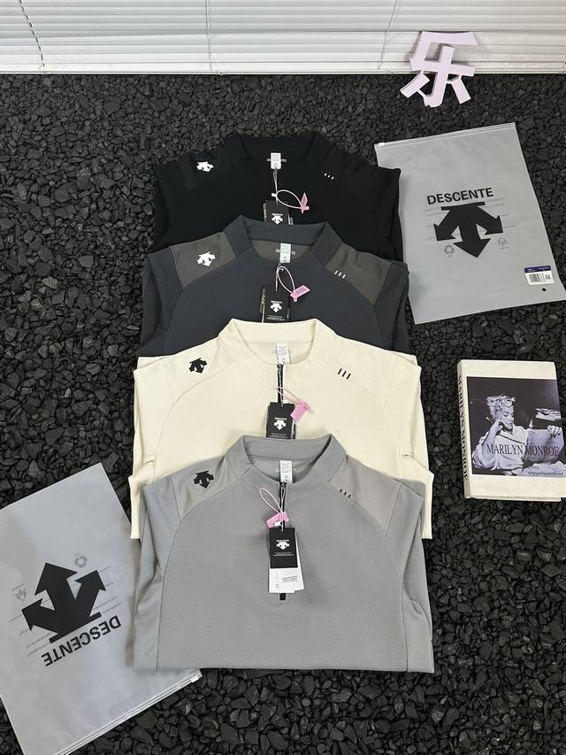 上新 迪桑特25Ss秋季新款长袖圆领运动卫衣，四色可选，经典百搭永不过时系列，绝佳春夏出行穿搭必备百搭单品 高弹面料，吸湿排汗，急速快干，不易变形，透气性好，这