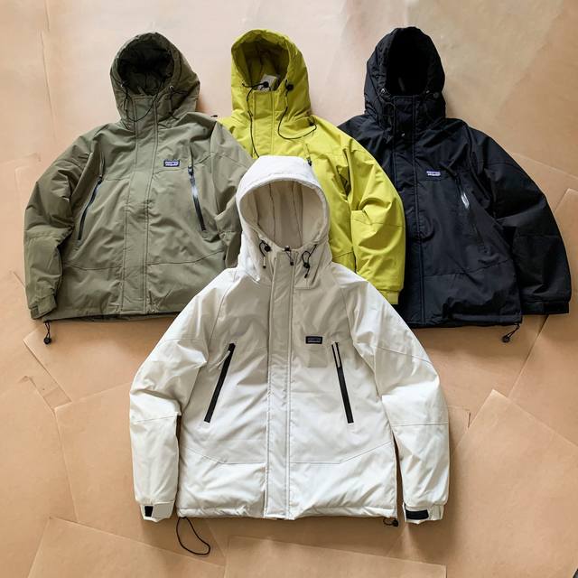 上新 Patagonia巴塔哥尼亚户外登山防水情侣工装羽绒棉服，四色可选，机能户外保暖棉衣外套。经典百搭永不过时系列，绝佳冬季出行穿搭必备百搭单品 寒冬一定闭眼