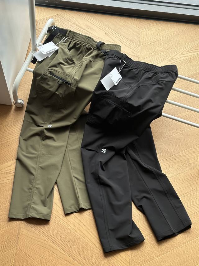 供 Salomon萨洛蒙户外徒步登山男款长裤Thermoflex Active Pants M 黑色 绿色 M~Xxl 防泼水弹力面料，圆弧廓形剪裁在造型度上更