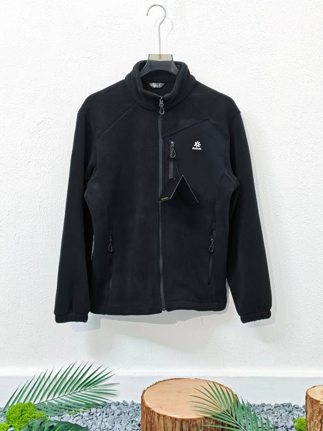 外贸单Kailas凯乐石 秋冬新品 三色 立领抓绒衣外套吸湿排汗户外登山徒步露营滑雪运动休闲骑行 立领单口袋摇粒绒羊羔绒加绒保暖情侣秋冬拉链夹克外套 男女同款