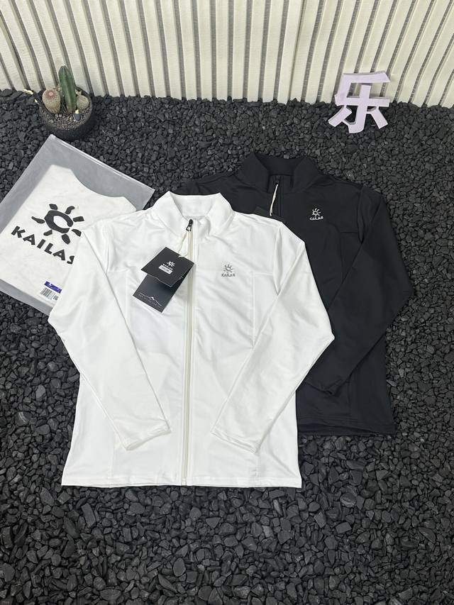 Kailas 凯乐石 秋冬新款户外长袖运动速干开衫男女同款 - 防风又舒适～针织面料贴合身形，运动无束缚；立领设计超实用，防风还能凹造型。不管是户外训练，还是日