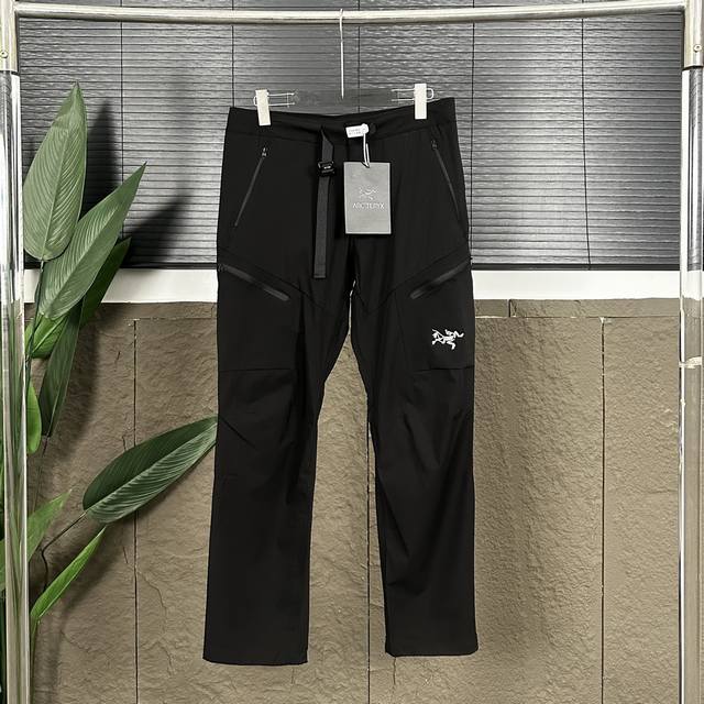 10送清洗剂 款号：Dj1310 顶级版本 Arcteryx Gamma Lt Pant软壳刺绣冲锋裤 始祖鸟加厚秋冬速干长裤 始Z鸟男款轻便灵活快干立体剪裁徒