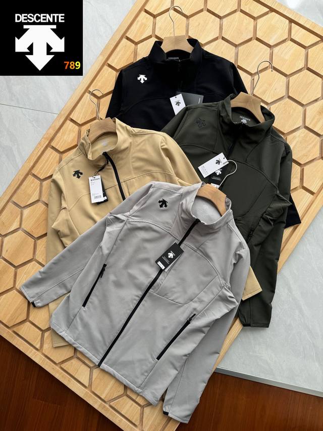 Descente 25年迪桑特男女情侣款户外立领 针织运动外套 户外多功能性针织运动外套，采用优质拉伸性面料，搭配动态裁剪版型，贴合肩部、手臂等关节的动态轮廓，