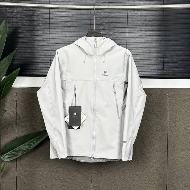 供 10送鸟清洗剂 款号：Dj0220 25Kailas凯乐石M8Ic-Max加绒连帽软壳衣外套Gtx防风防泼保暖户外登山男女同款 面