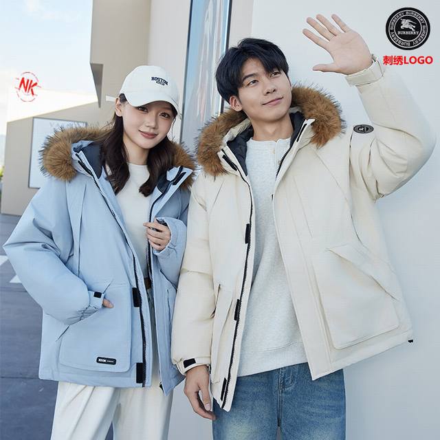 刺绣Logo 90白鸭绒 巴宝莉Burberry冬装外套冬季连帽棉衣男装潮牌情侣装中长款过膝羽绒服！羽绒服男短款潮牌渐变压胶立领外套保暖上衣！ 年终巨献 满满的