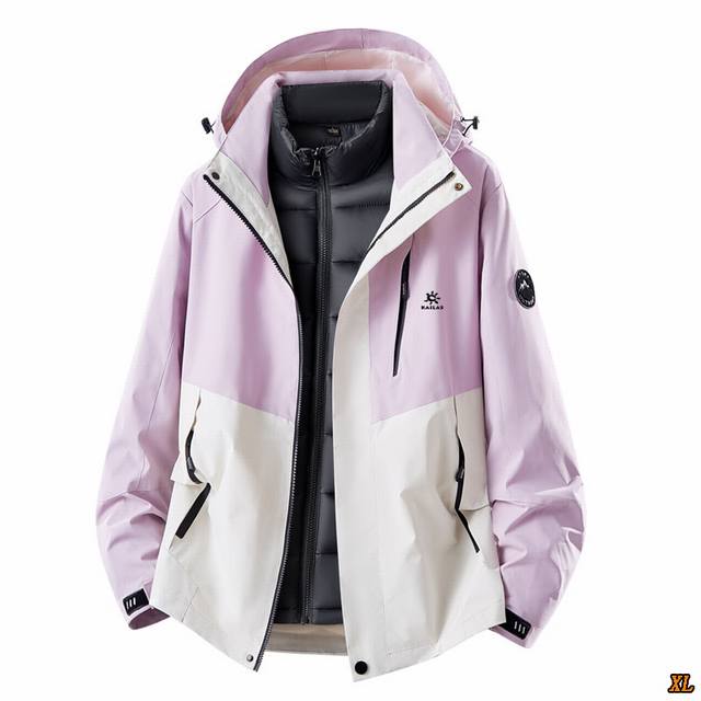 Kailas凯乐石 独家实拍上新秋冬高品质加棉加厚冲锋衣男女款两件套棉衣夹克外套冬季户外三合一可拆卸登山服，本季主打，货源充足，放心主推，高端品质，经典设计，做