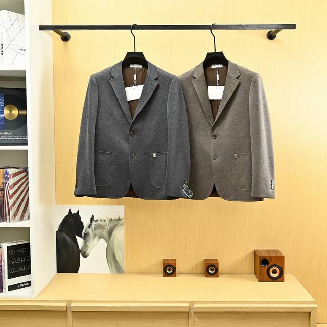 上新， 款号X2591 Bc-Brunello Cucineli布鲁内洛库奇内利25S秋季新款便西外套。外贸公司订单 简约休闲西装外套，独家专供进口原版聚酯纤维