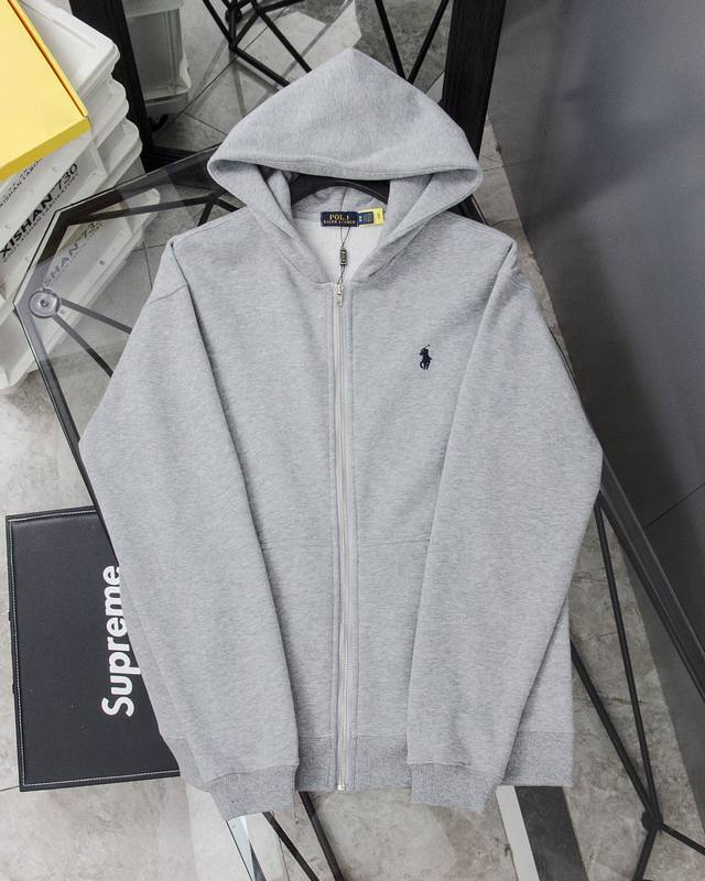 拉夫劳伦 Polo Ralph Lauren连帽开衫卫衣男女同款毛圈卫衣 重工打造， 450克法式毛圈面料 薄绒 柔软舒适 属于厚的 官网款 也是经典款 特别的