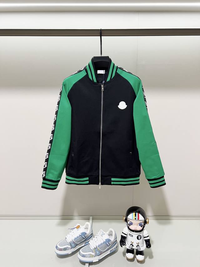 Moncler 蒙口 定制面料套装拉链外套 拼色设计刺绣微标Logo手袖织带工艺 官方同步 高版本 高品质 时尚个性 百搭潮流 纯原品质 原版面料 吊牌 领标