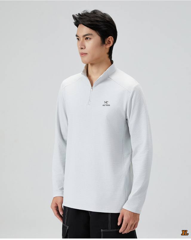Arc’Teryx始祖鸟 独家实拍上新秋季高品质7A抗菌轻暖绒半开衫卫衣情侣运动健身长袖T恤 半拉链立领运动服 ，本季主打，货源充足，放心主推，高端品质，经典设