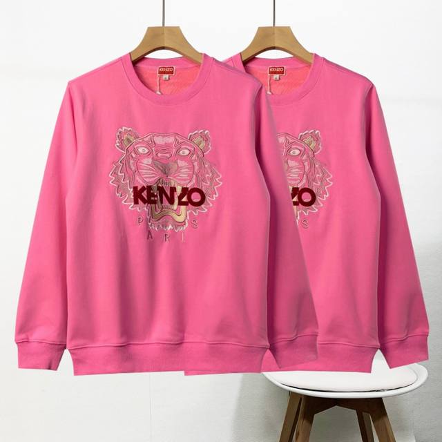 上新 Kenzo 420G水貂绒老虎头加绒卫衣，高品质，情侣款，高密度刺绣胸前几十万针精工刺绣细节相当到位、面料依然选用420G的纯棉加厚，超柔水貂绒，保暖透气