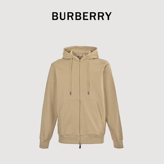 Burberry巴宝莉Bbr 战马十字绣套装拉链连帽外套 高级全棉毛圈面料，肌理感丰富有趣，不同于传统卫衣外套面料，这块面料的手感很好，上身就是那种精英休闲的味