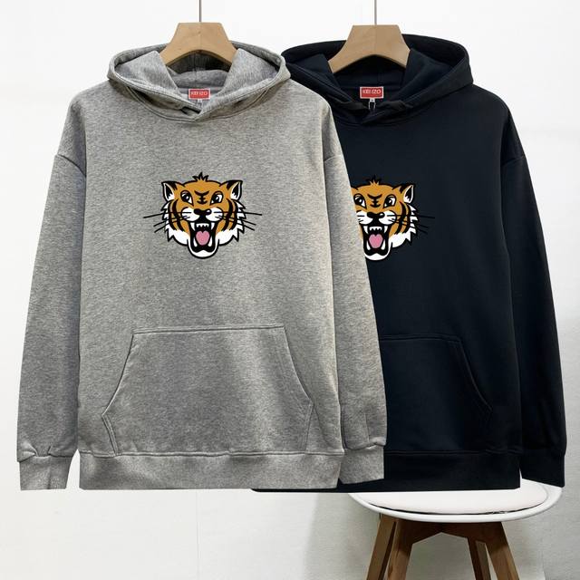 高品质 Kenzo连帽卫衣新款印花工艺休闲男士毛圈卫衣 高端高品系列 绝对强烈推荐！高品质，细节很到位， 舒适透气！胸前经典Logo印花，舒适不紧绷，做工细节都