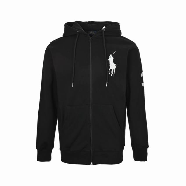 Ralph Lauren 拉夫劳伦 25Fw大标刺绣拉链连帽外套 秋冬人手一件的卫衣来了 怎么穿搭都随意！！ 这款连帽运动衫饰有代表Ralph Lauren 简