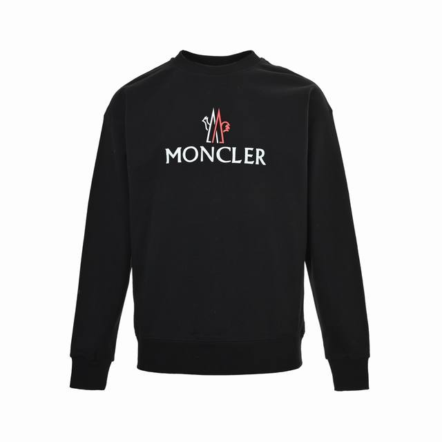 Moncler 蒙口 经典字母Logo印花圆领卫衣 25Fw秋冬新款圆领卫衣 面料客订精梳棉洗水后450克 定染螺纹 舒适透气 微宽松设计裁剪兼具个性时尚范儿