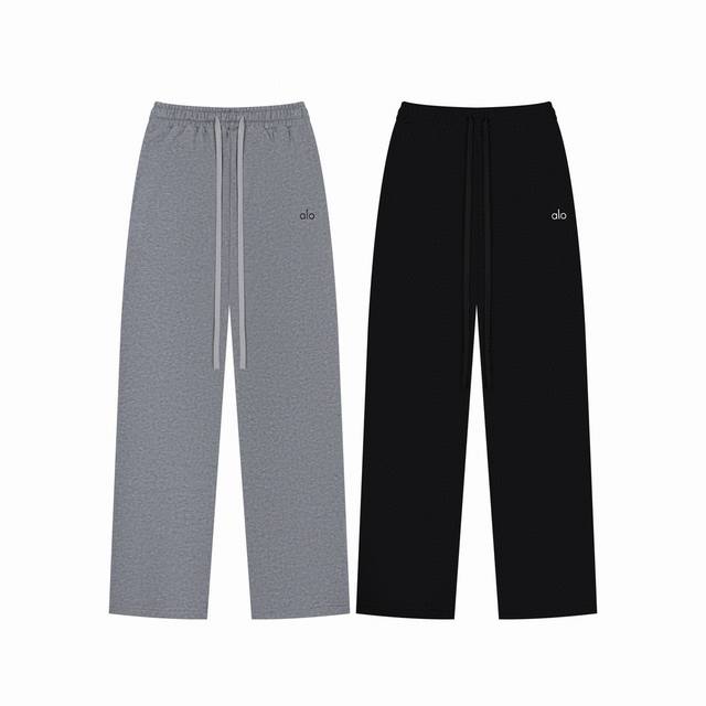 Alo Yoga 纯色夏季宽松直筒运动长裤休闲裤-出口原单品质 Color：灰色 黑色 Size：S M L Xl Number：250672 独家原版定制30