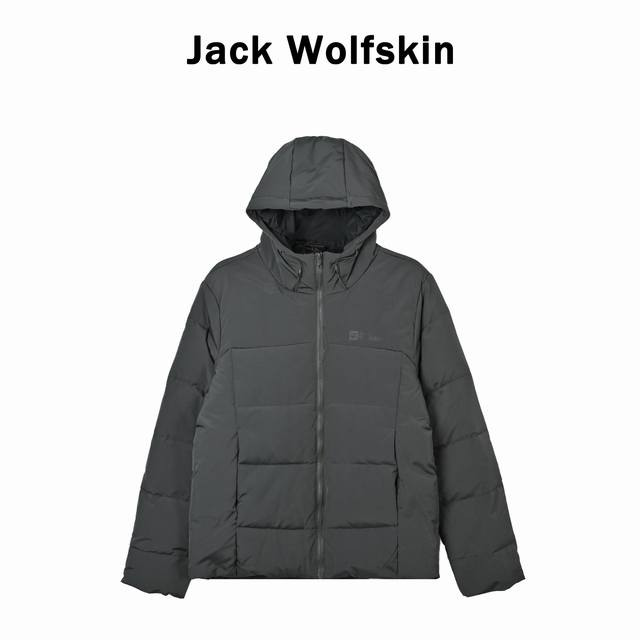 狼爪Jack Wolfskin Gapponplatz 700蓬防风防泼水连帽保暖羽绒服 此款羽绒服采用700蓬鸭绒填充，绒子含量85%，充绒量在200-250