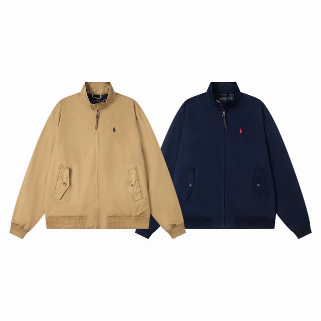 市场最强版本 不接近原版白送 定制里布 对标颜色格子里布 Ralph Lauren 拉夫劳伦 经典男女同款老干部拉链夹克外套 易梦玲同款 众多穿搭博主上身推荐，