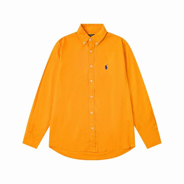 拉夫亚麻衬衫 12色 经典款不下架# 春秋拉夫劳伦衬衫Ralph Lauren亚麻款经典款美式复古衬衫 颜色 ：藏青 卡其 粉色 白色 黄色 深宝蓝色 紫色 浅