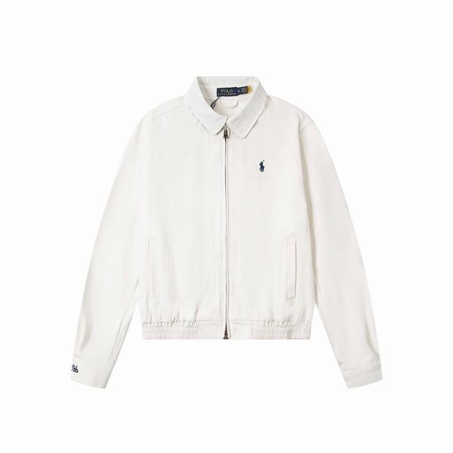 货比三家 经典款 现货足 拉夫劳伦飞行夹克8色 颜色：白色 粉色 藏青色 黄色 浅蓝色 卡其色 军绿色 咖啡色 尺码:S M L Xl 款号：L101