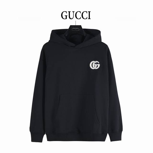 Gucci 古驰 25Fw 简约双G刺绣连帽卫衣 采用420双纱毛圈纯棉面料 三标齐全 品牌元素设计理念 只做高品质 经典小标Logo 高档商务长袖衬衣 官方同