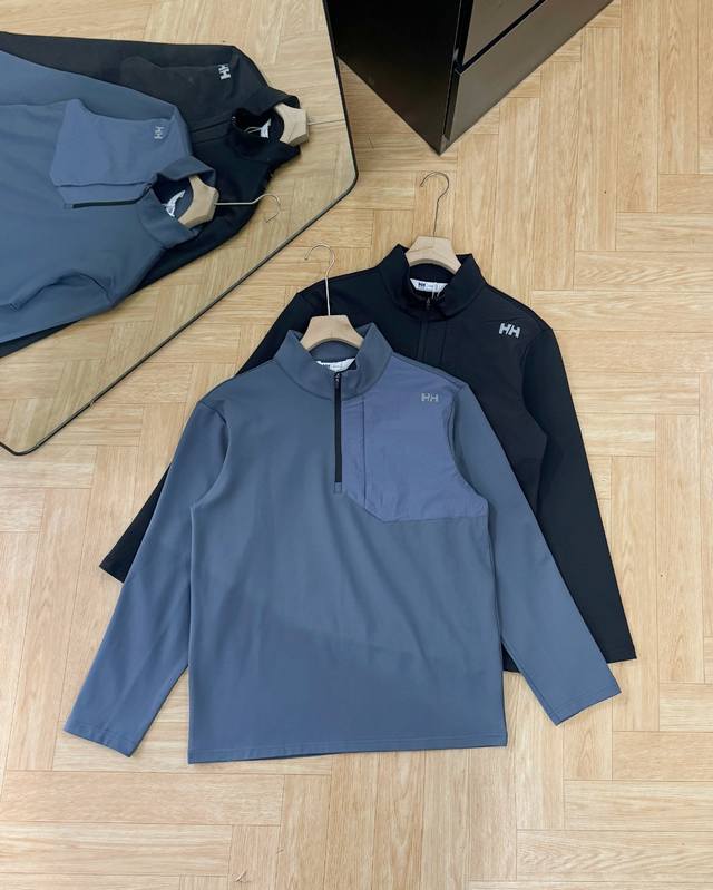顶级版本 专柜同步 Helly Hansen Hh男款运动舒适内里加绒保暖半拉链长袖T抓绒轻柔舒适半拉链套头衫 专柜款号：Hc5Wthl51 全网最好面料版本