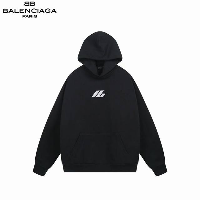 Balenciaga 巴黎世家 25Fw前后Logo反光字母连帽卫衣 砖柜同步.第一时间正品研制，欢迎对比！面料采用巴黎Zp定织定染全棉毛圈大卫衣。克重460克