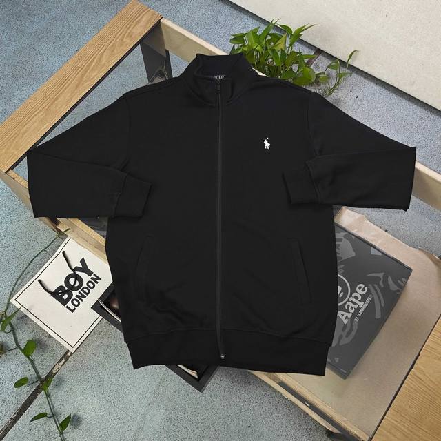 上新 款号：Sy25907 2025秋冬新款Ralph Lauren拉夫劳伦经典刺绣骑士图案Logo绣花全拉链毛圈开衫卫衣外套，质感拉满的秋冬刚需，350G重磅