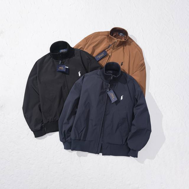 高品质 #Ralph Lauren 拉夫劳伦 Fw25新款春秋美式高街痞帅Cleanfit飞行员夹克外套棒球服 *廓形剪裁包容各种身材，胳膊粗也能轻松驾驭。立领