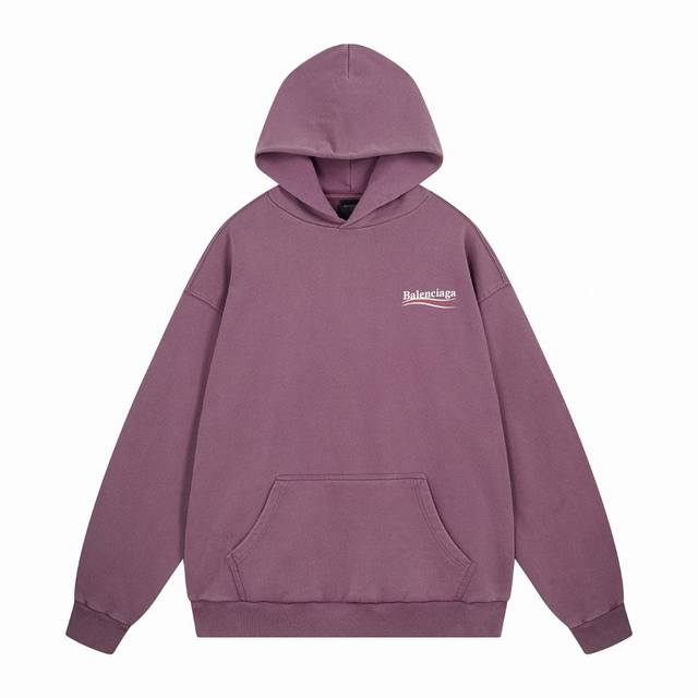 Balenciaga 巴黎世家2025 Ss 新款可乐印花拉裂洗水做旧连帽卫衣 本市场No.1的质量 真正天花板品质 全部原版开发注意细节图 避免被盗图商家混发