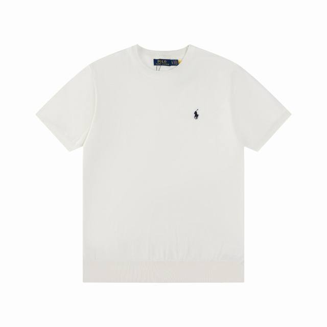 R76 Ralph Lauren拉夫劳伦针织小马刺绣圆领毛衣 短袖T恤 官网同步 男女同款 尺码：S-Xl 颜色： 白色 蓝色 卡其色 军绿 深灰色 灰色 藏青
