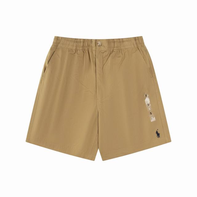 R73 Ralph Laure拉夫劳伦六色男士刺绣小标Logo经典休闲短裤 夏日型男必备！ 卡其色，自带随性洒脱感，搭配简约白T，漫步街头，尽显休闲格调。白色纯