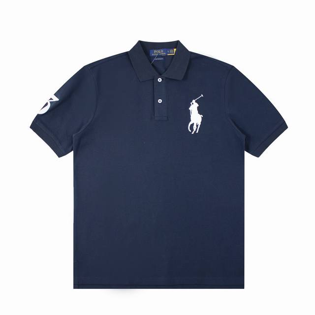 R32 Polo Ralph Lauren 拉夫劳伦 基础大马刺绣Logo Big Pony Polo衫 T恤短袖 S~Xxl 黑色 藏青 灰色 白色 原版面料