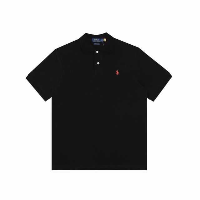 R30 Ralph Lauren拉夫劳伦经典基础小马刺绣Logopolo衫 T恤短袖 尺码：S-Xxl 颜色：黑色白标 藏青 灰色 白色红标 黑色红标 西瓜红