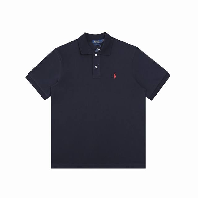 R30 Ralph Lauren拉夫劳伦经典基础小马刺绣Logopolo衫 T恤短袖 尺码：S-Xxl 颜色：黑色白标 藏青 灰色 白色红标 黑色红标 西瓜红