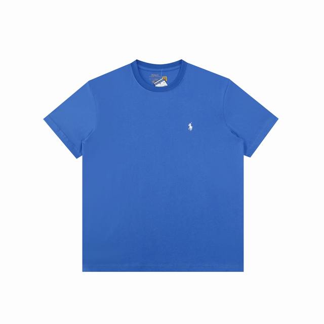 R33 Ralph Lauren 拉夫劳伦夏季新款纯色小马刺绣圆领短袖T恤 官网同步 男女同款 尺码：S-Xxl 颜色：黑色红标 白色 藏青色 浅灰色 蓝色 黑